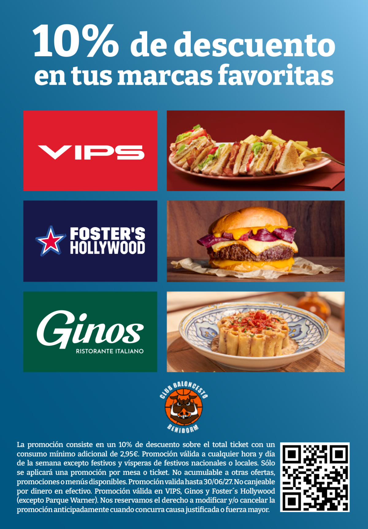 FOSTER&acute;S HOLLYWOOD NUEVO DESCUENTO 10% PARA SOCIOS CLUB