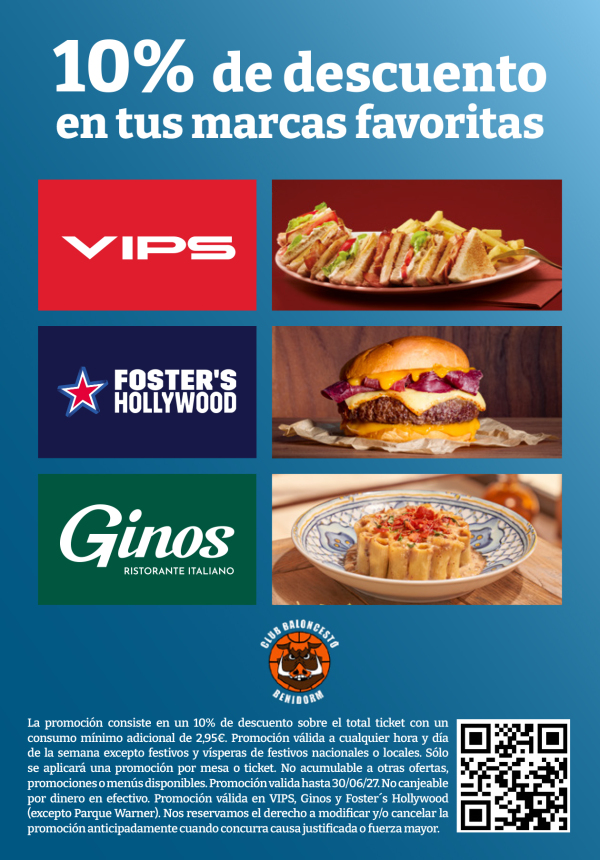 FOSTER&acute;S HOLLYWOOD NUEVO DESCUENTO 10% PARA SOCIOS CLUB