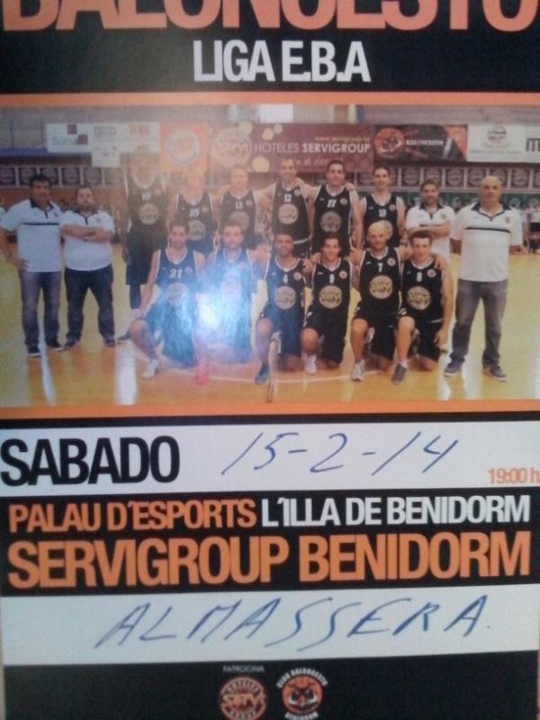PARTIDO TRASCENDENTAL PARA EL SERVIGROUP BENIDORM!!